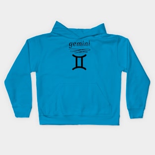 Gemini zodiac sign Kids Hoodie